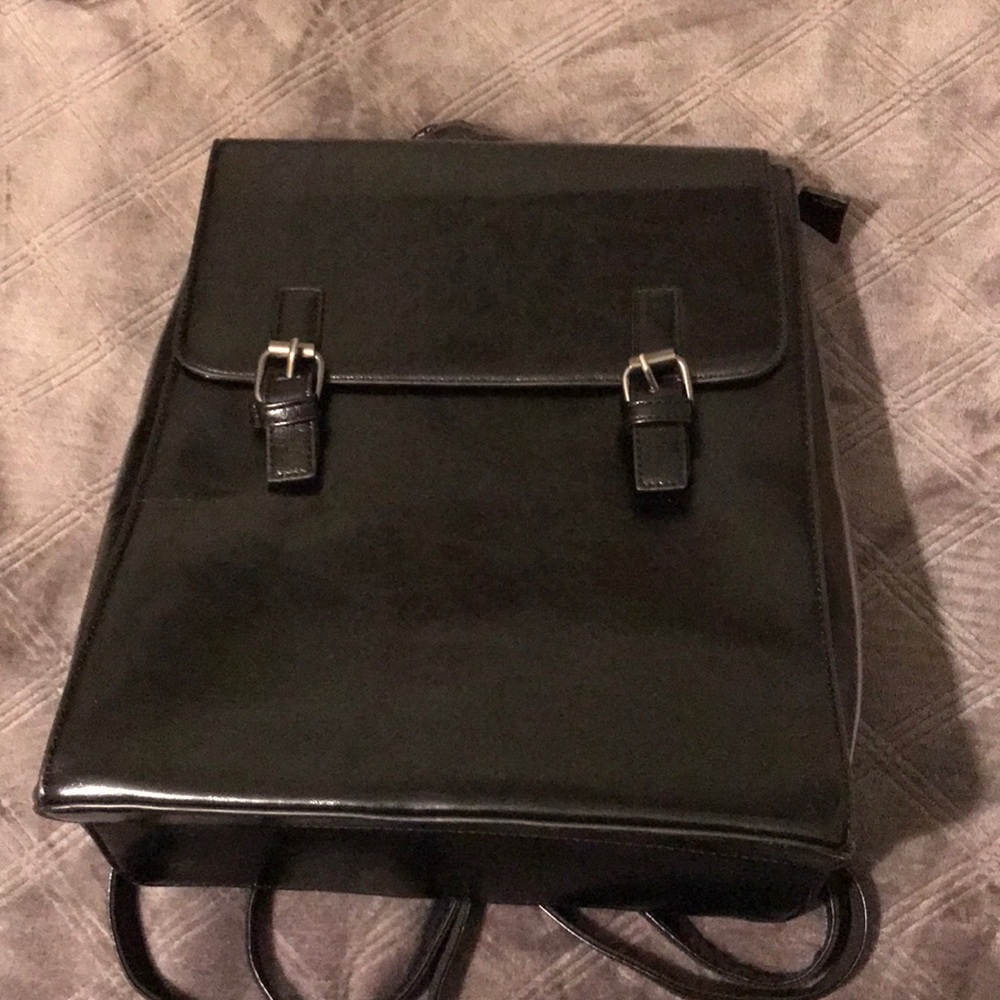 Brand New Black Backpack faux leather